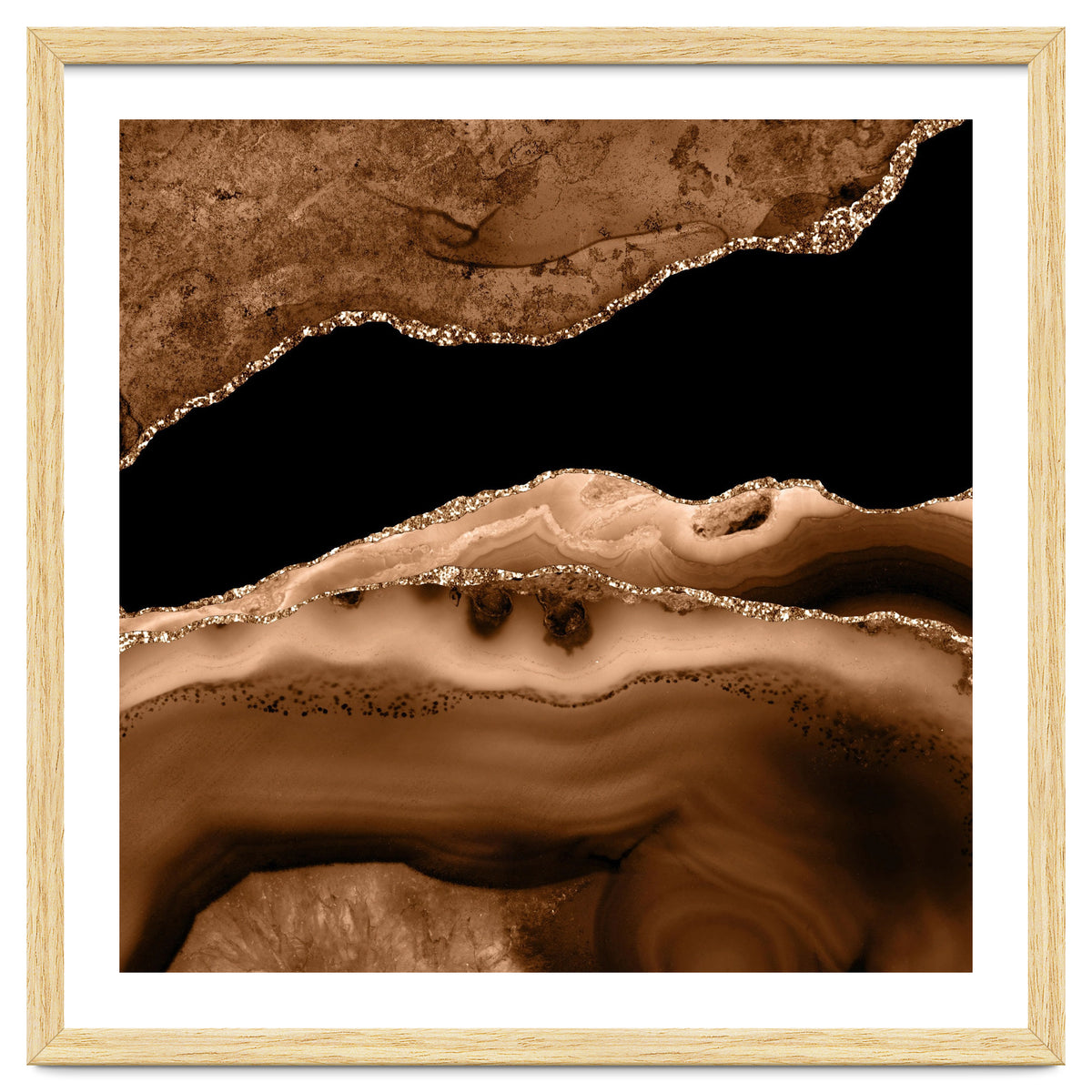 Brown & Gold Agate Texture 13