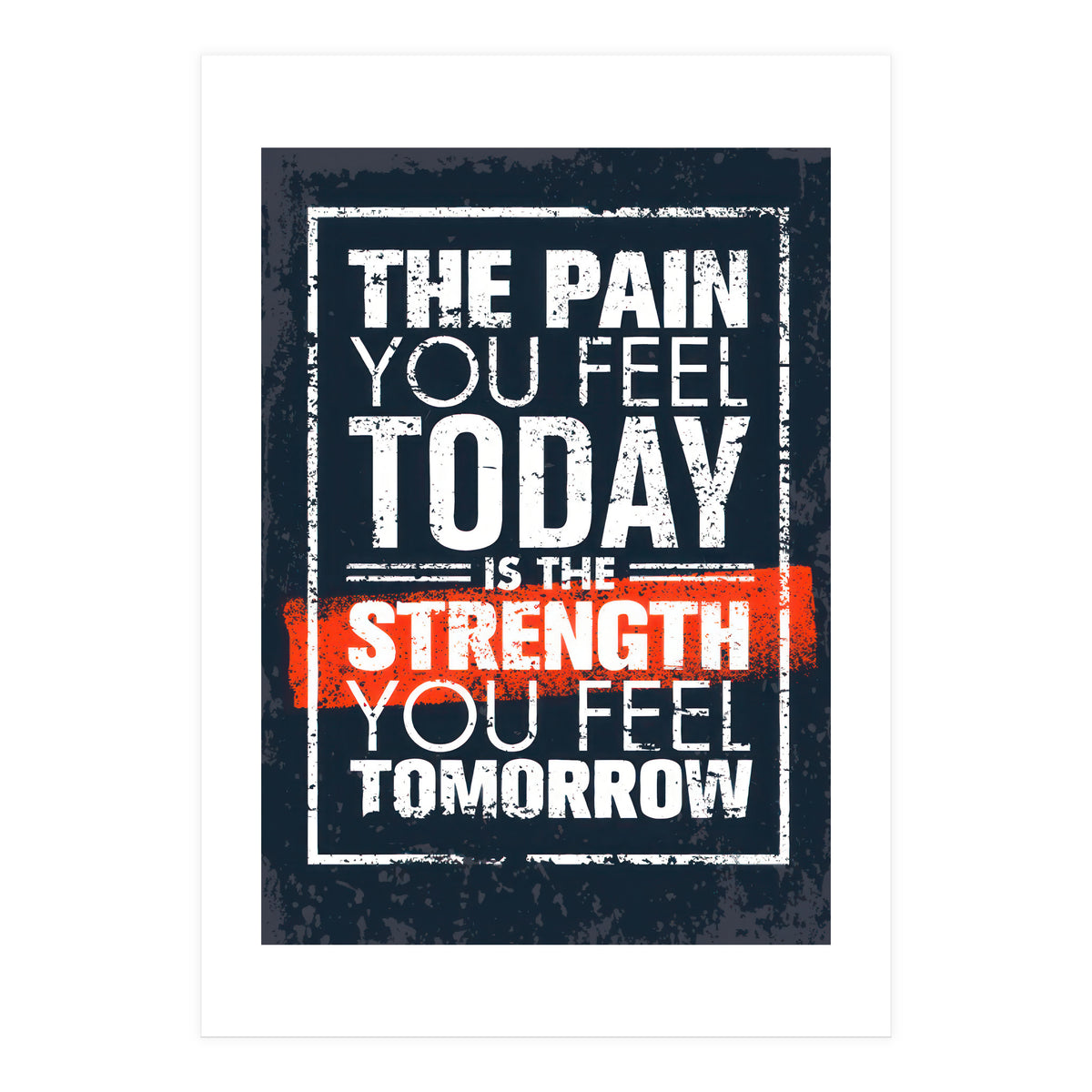 The pain you feeld today (Print Only)