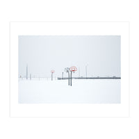 Snow-covered Basketball court (Print Only)