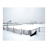 Snow-covered deserted basketball court in winter (Print Only) thumbnail