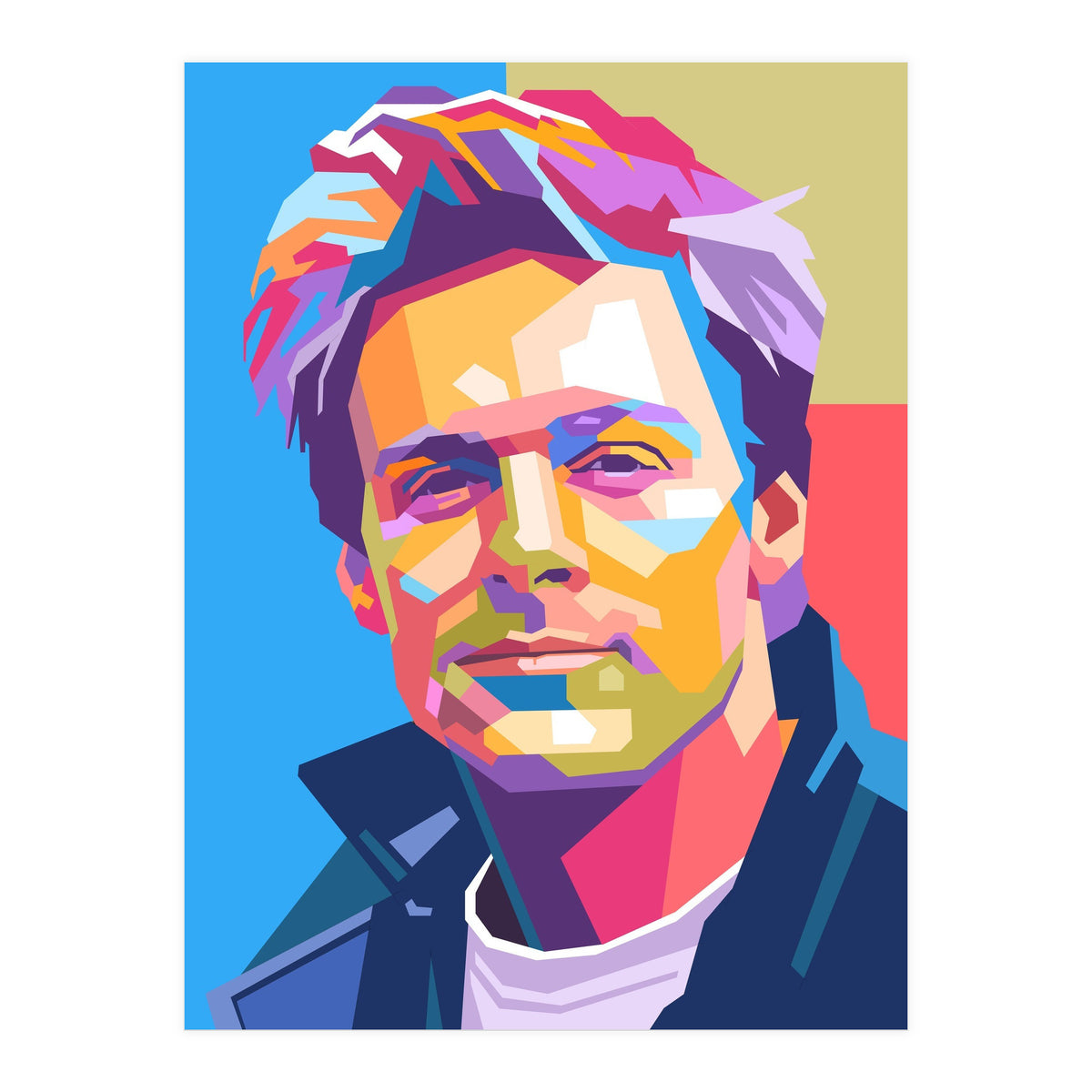 Bryan Adams pop art portrait (Print Only)