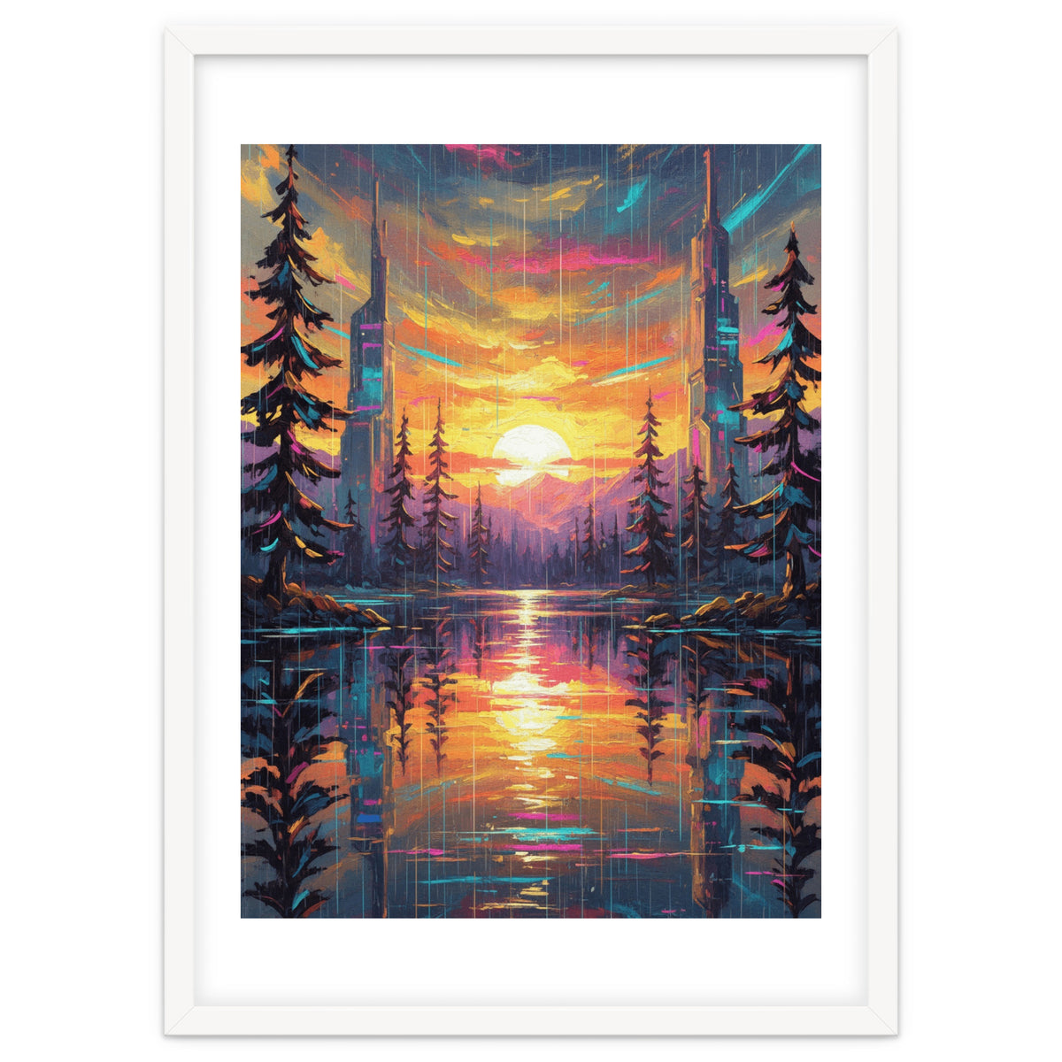 A Cybernetic Sunset Reflecting the Symbiosis