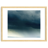 Storm Rain Clouds Watercolor Painting Blue Minimal Dark Sky Graphic thumbnail