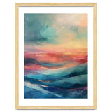 Ethereal Abstract Mountain Mist Painting thumbnail