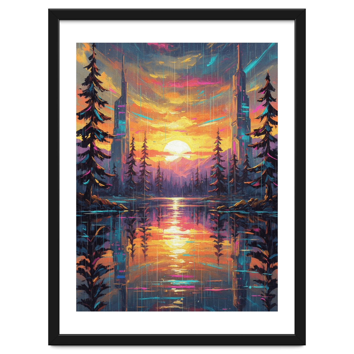 A Cybernetic Sunset Reflecting the Symbiosis
