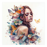 Butterfly Muse Watercolor Portrait (Print Only) thumbnail