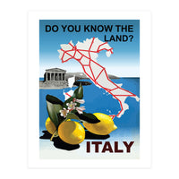 Italy Map (Print Only)