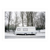 Travel Trailer in the snow road (Print Only) thumbnail