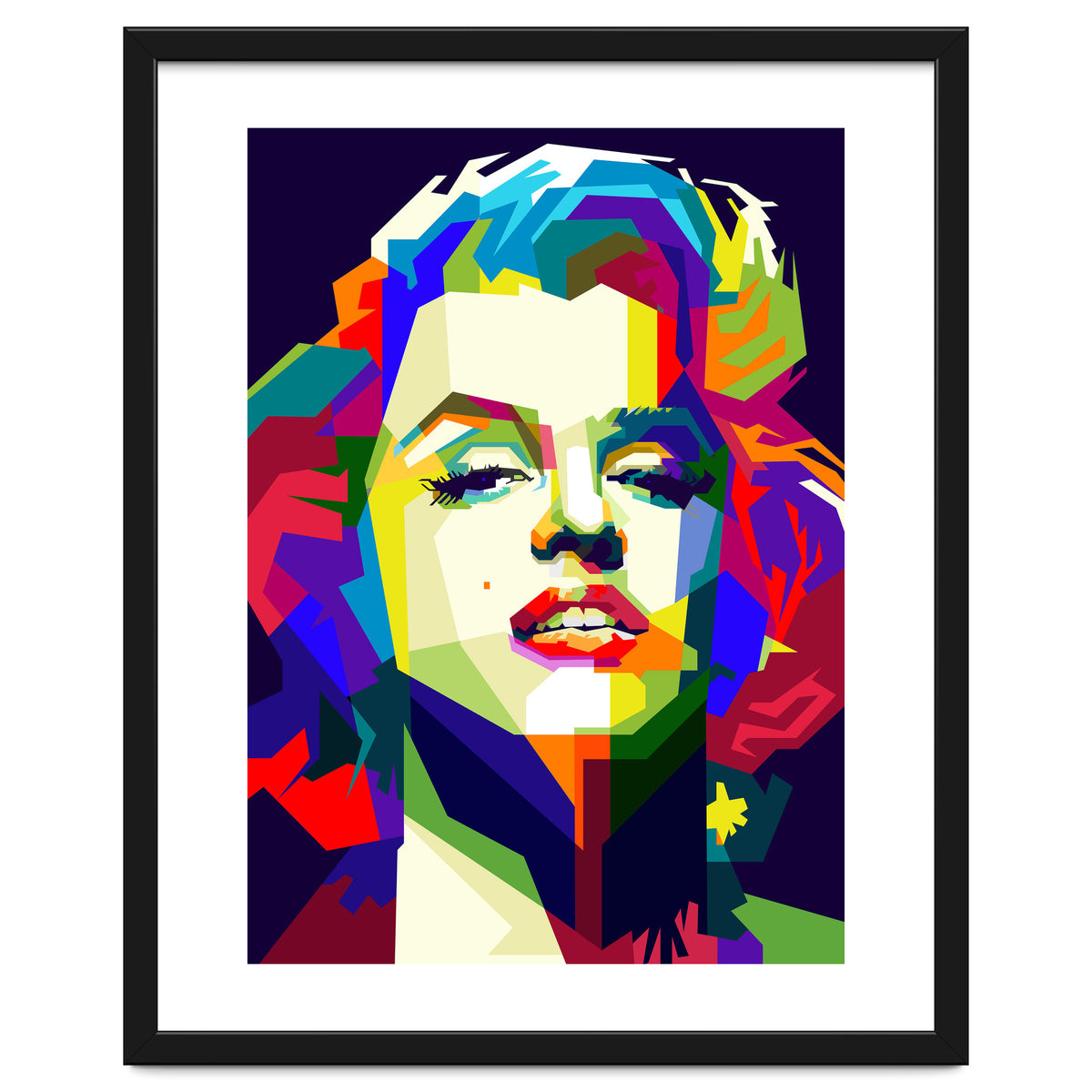Marilyn Monroe Hollywood Icon Pop Art WPAP
