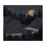 Abstract Landscape Midnight Moon (Print Only) thumbnail