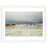 Tourists at the volcano steam spot - Iceland thumbnail