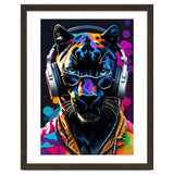 Panther In Headphones And Glasses thumbnail