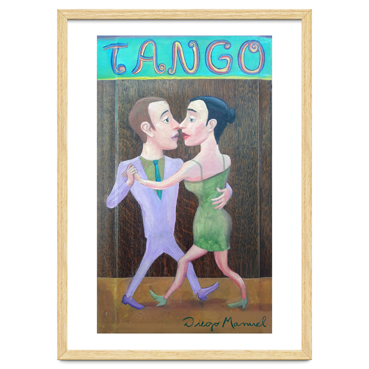 Pareja De Tango 2 Madera