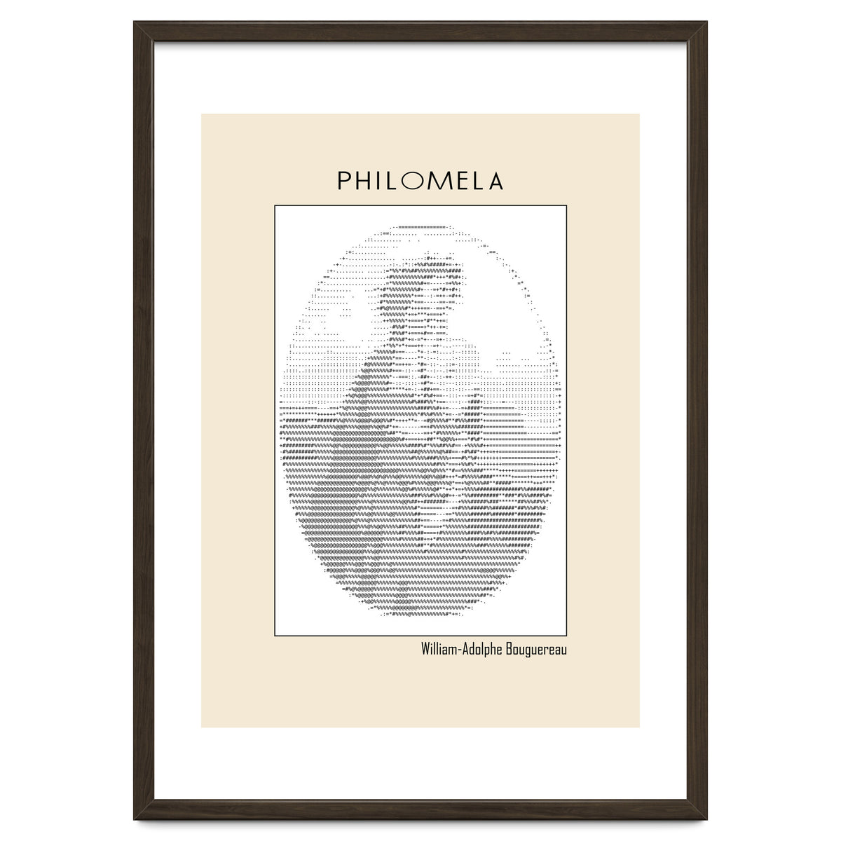 Philomela – William Adolphe Bouguereau (1861) – Ascii Art