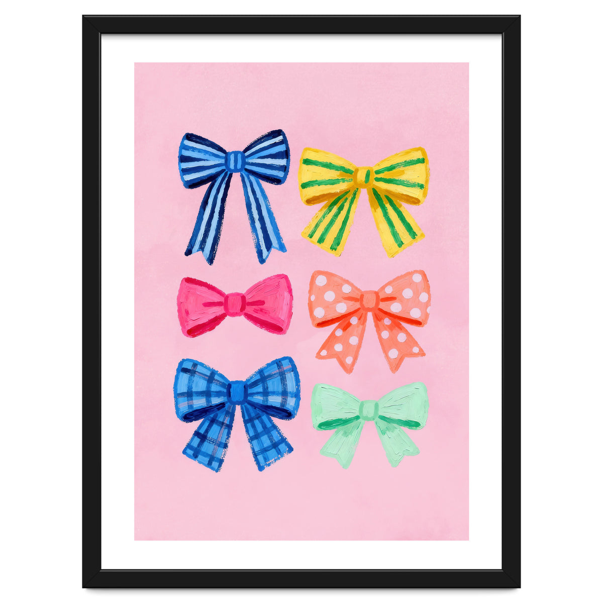 Colorful Ribbon Bows ties Illustration