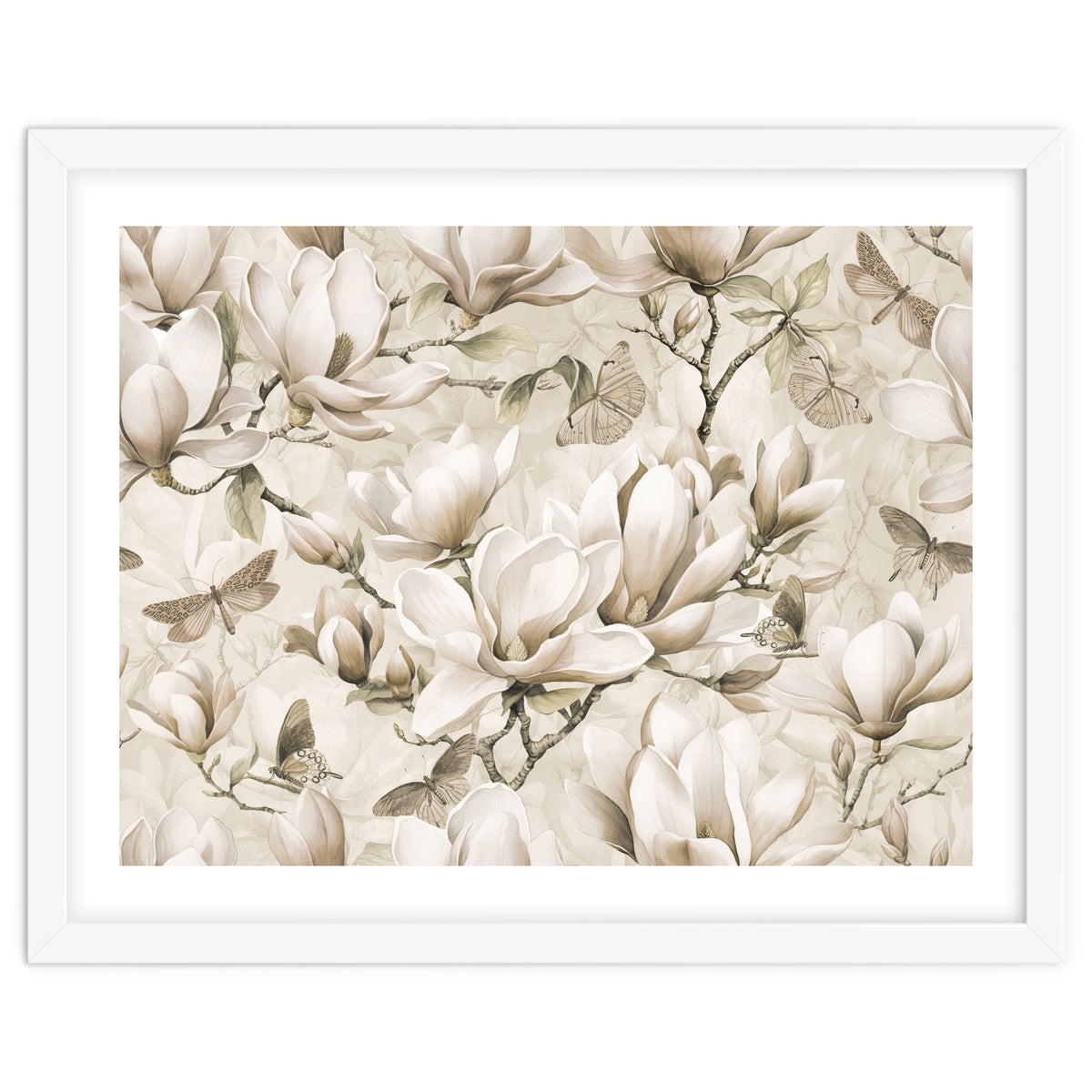 Magnolia And Butterfly Cream