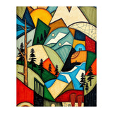Abstract Nature Tree Mountain (Print Only) thumbnail