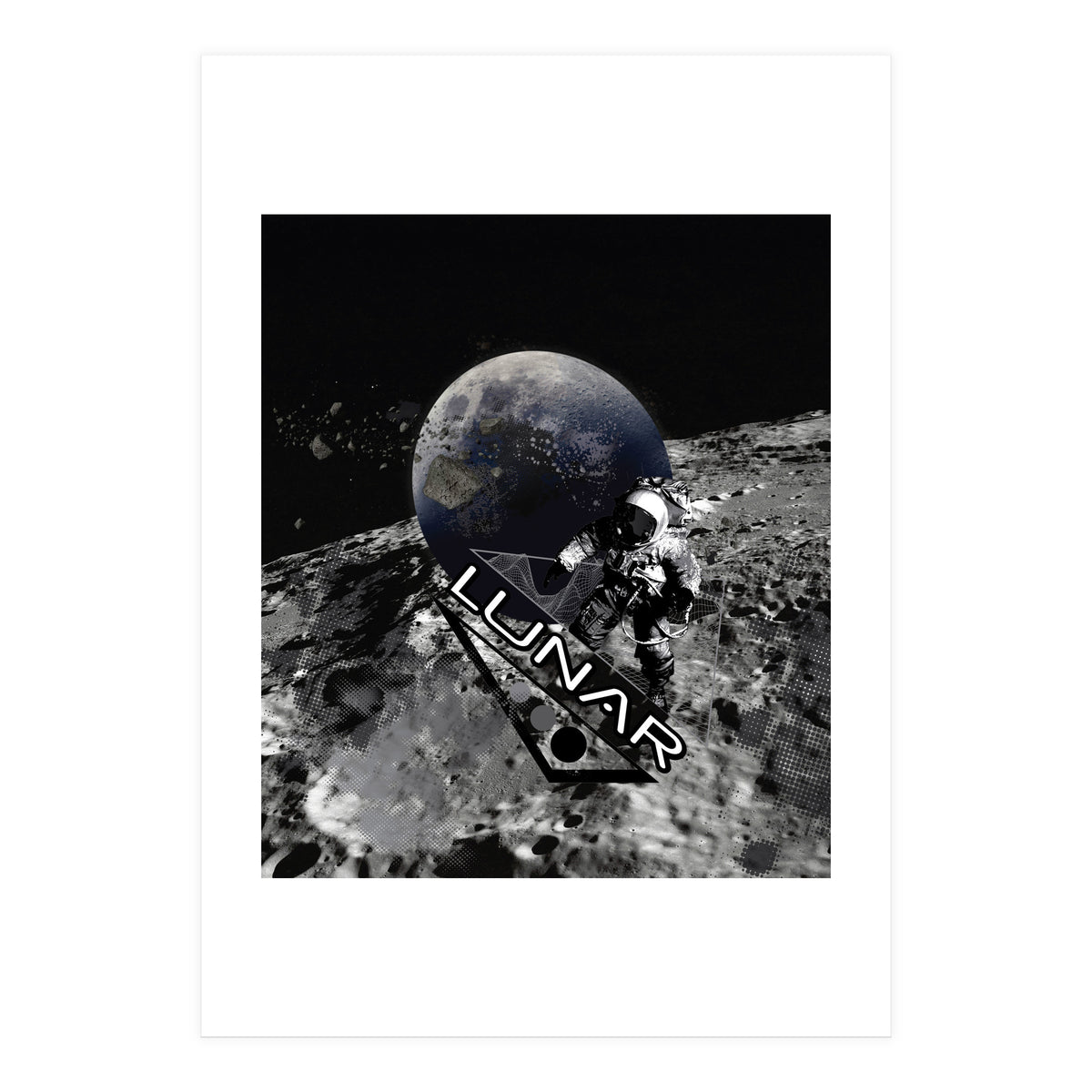 Lunar Moon Planet Astronaut (Print Only)