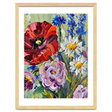 Vibrant Wildflower Meadow Oil Painting thumbnail