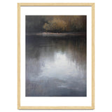 Atmospheric Golden Autumn Forest Reflection Oil Painting thumbnail