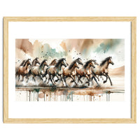 Running Horses Panorama