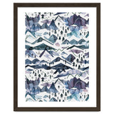 Watercolor Landscape Blue Mountains thumbnail