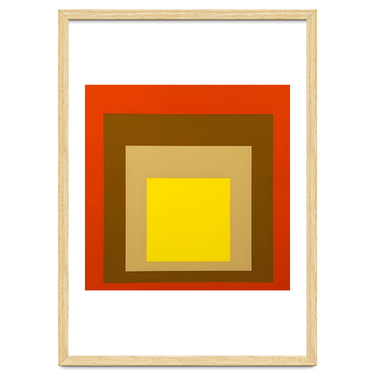 Josef Albers - Red, Brown, Golden
