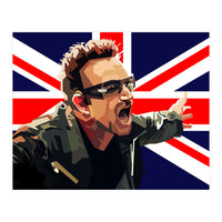 Bono U2 English Singer Rock Band (Print Only)