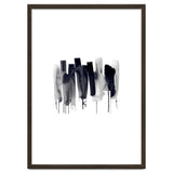 Abstract Watercolor Stripes Minimal Black thumbnail