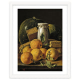 Luis Egidio Meléndez / 'Still Life of Oranges, Watermelon, a Pot, and Boxes of Cake', ca.  1760. thumbnail