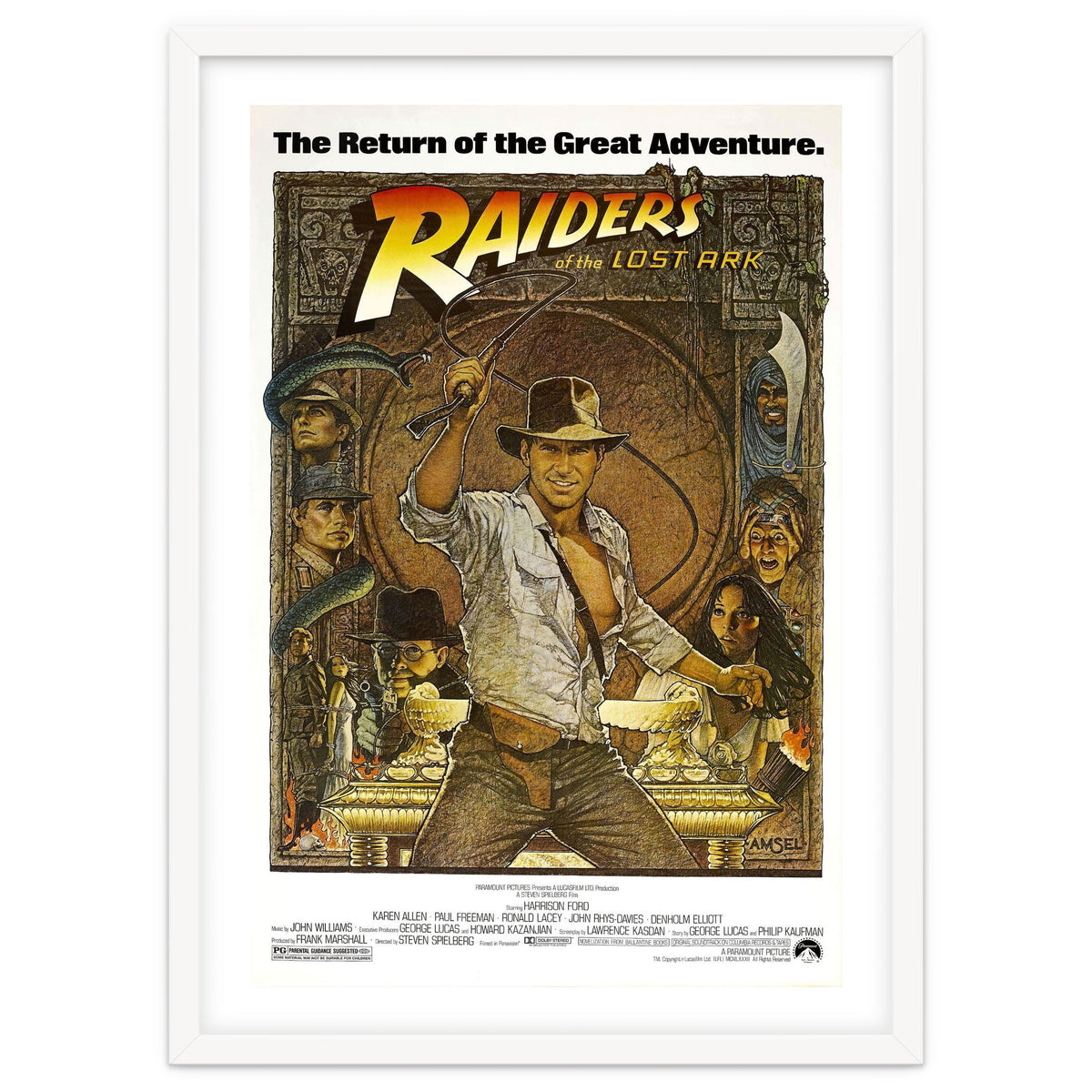 RAIDERS OF THE LOST ARK (1981), directed by STEVEN SPIELBERG.