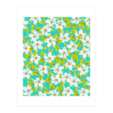 White Floral #society6 #decor #pattern (Print Only) thumbnail