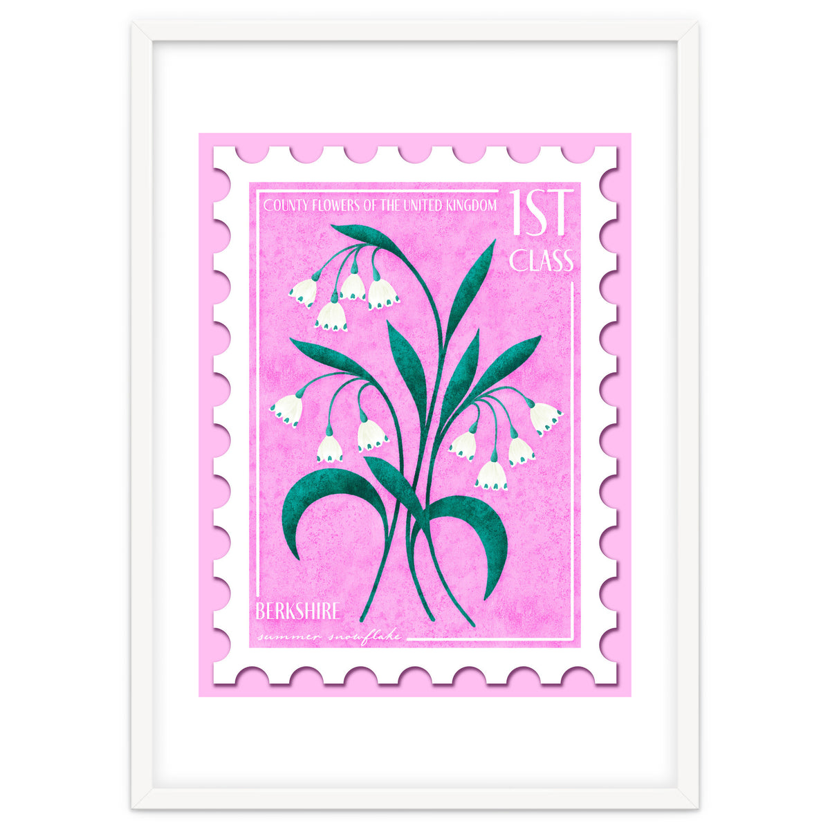Berkshire Summer Snowflake Postage Stamp