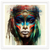 Turquoise Warrior Woman Portrait thumbnail