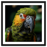 Close Up Of A Colorful Macaw Parrot Face thumbnail