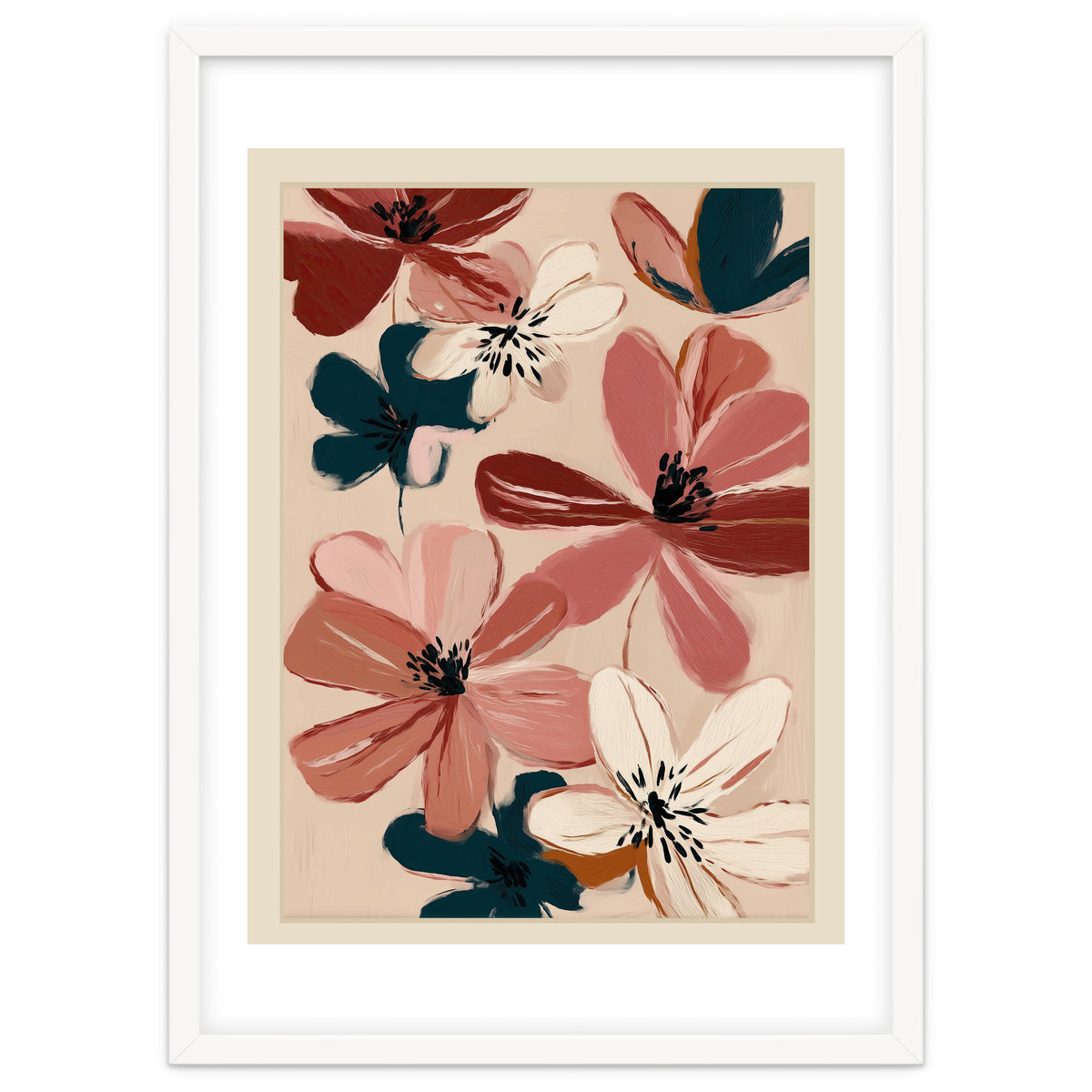 Blush And Wine Blossoms III