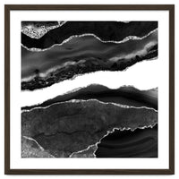 Black & Silver Agate Texture 08