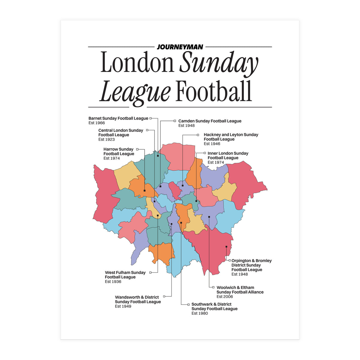 London Sunday League Football (Print Only)