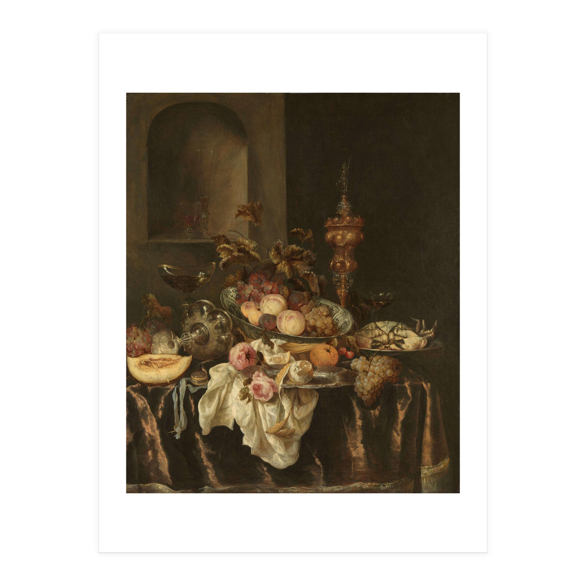 Still Life. Dating: c. 1640 - c. 1680. Measurements: h 127.5 cm × w 106.5 cm × t 3.0 cm; d 10.5 cm. (Print Only)