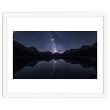 Starlit Reflection: Milky Way Over Mountain Lake thumbnail