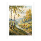 Golden Autumn Birch: A Riverside Walk (Print Only) thumbnail