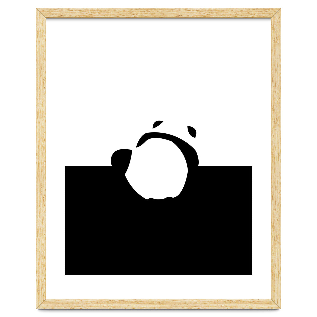 Find Your Feet, Panda Abstract Monochromatic Black & White, Wildlife Animals Cute Eclectic Bohemian Pets