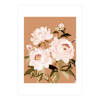 Blush Peony Painting, Floral Wall Art, Neutral Flower Print, Peony Art  (Print Only)
