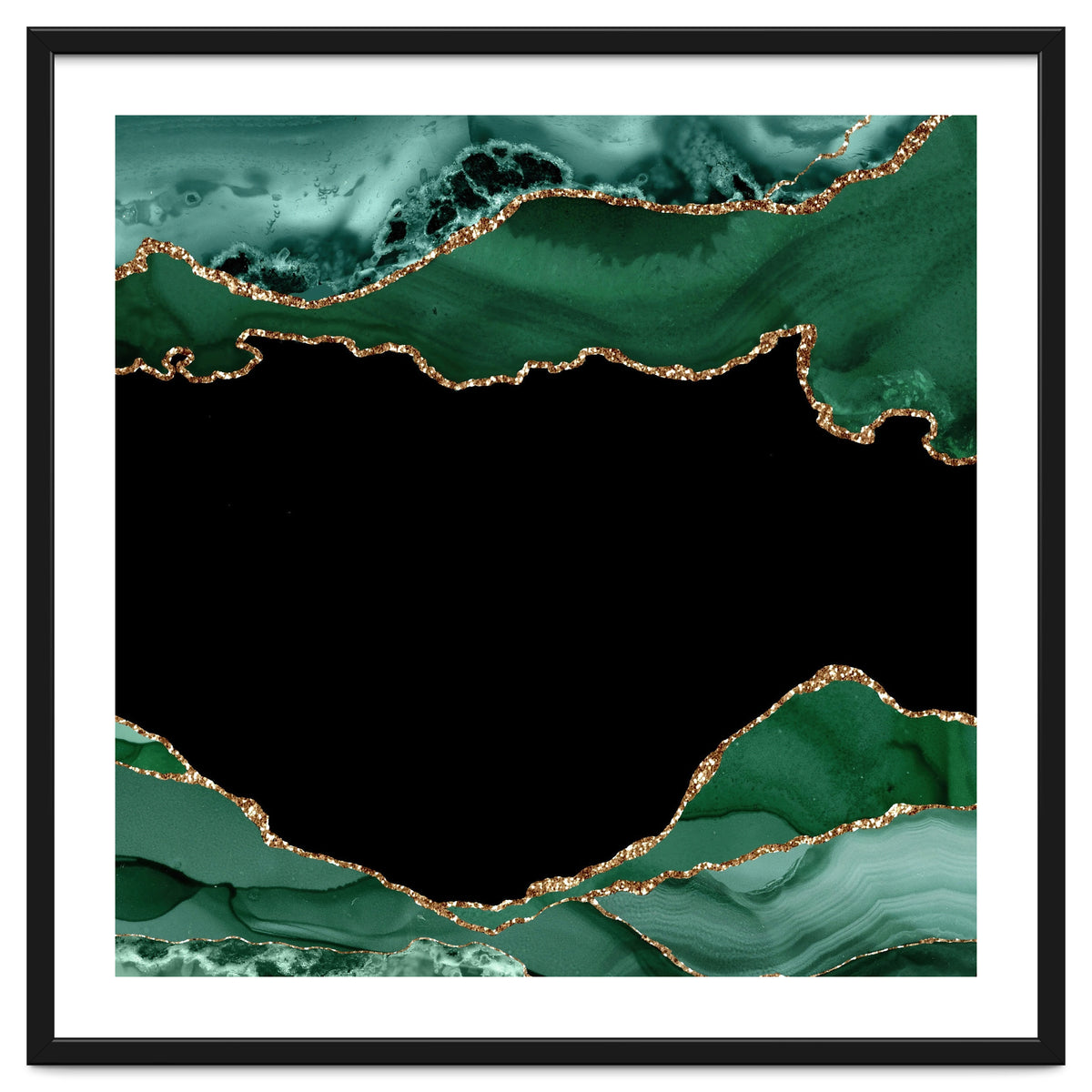 Emerald & Gold Agate Texture 03