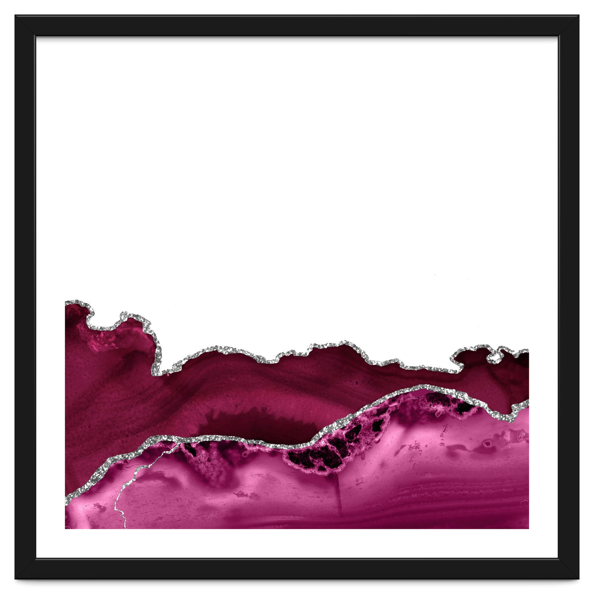 Burgundy & Silver Agate Texture 16