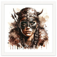 Modern Viking Woman Portrait