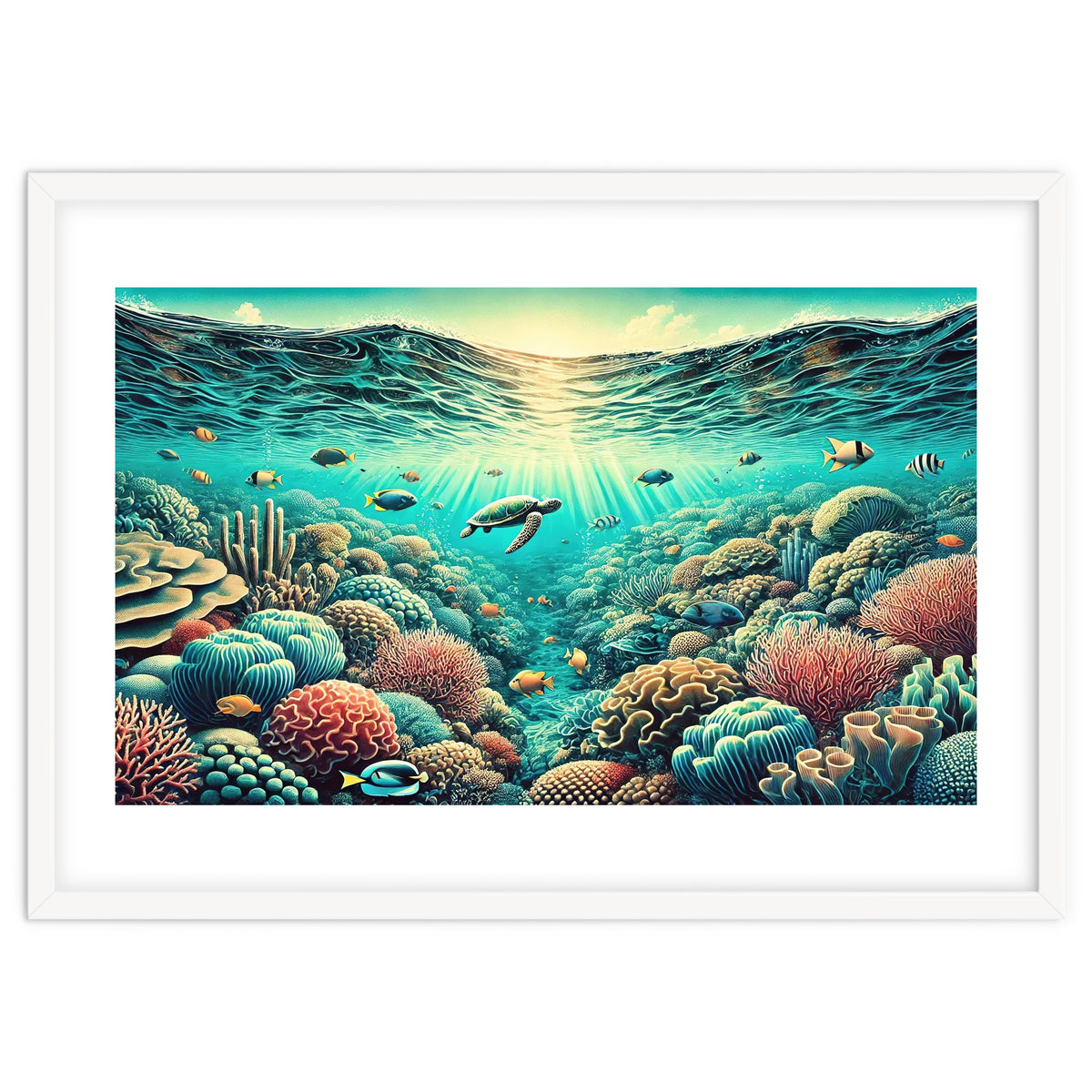 Vintage Australia, Great Barrier Reef Poster