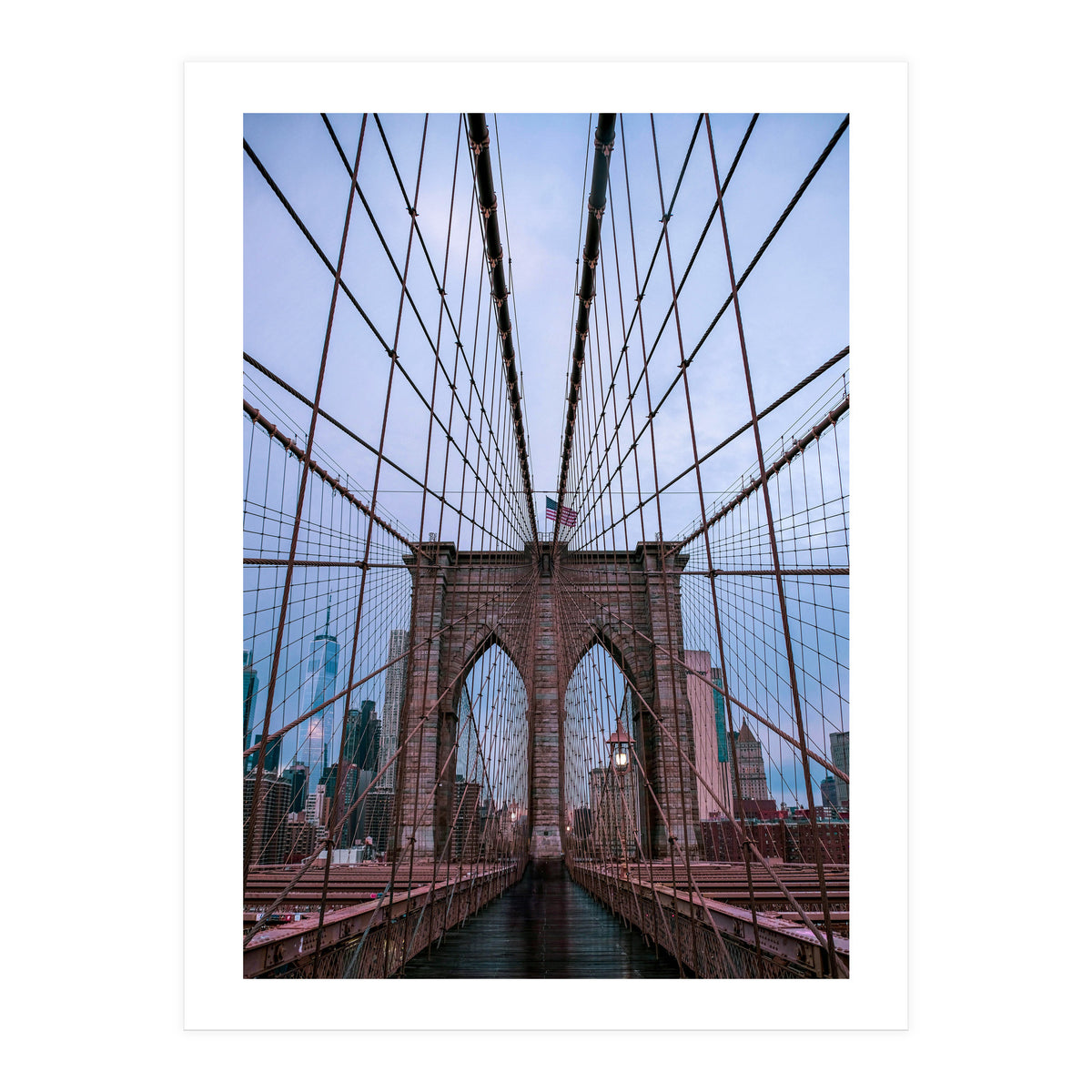 Brooklyn Bridge at Dawn, Iconic New York City Photography (Print Only)