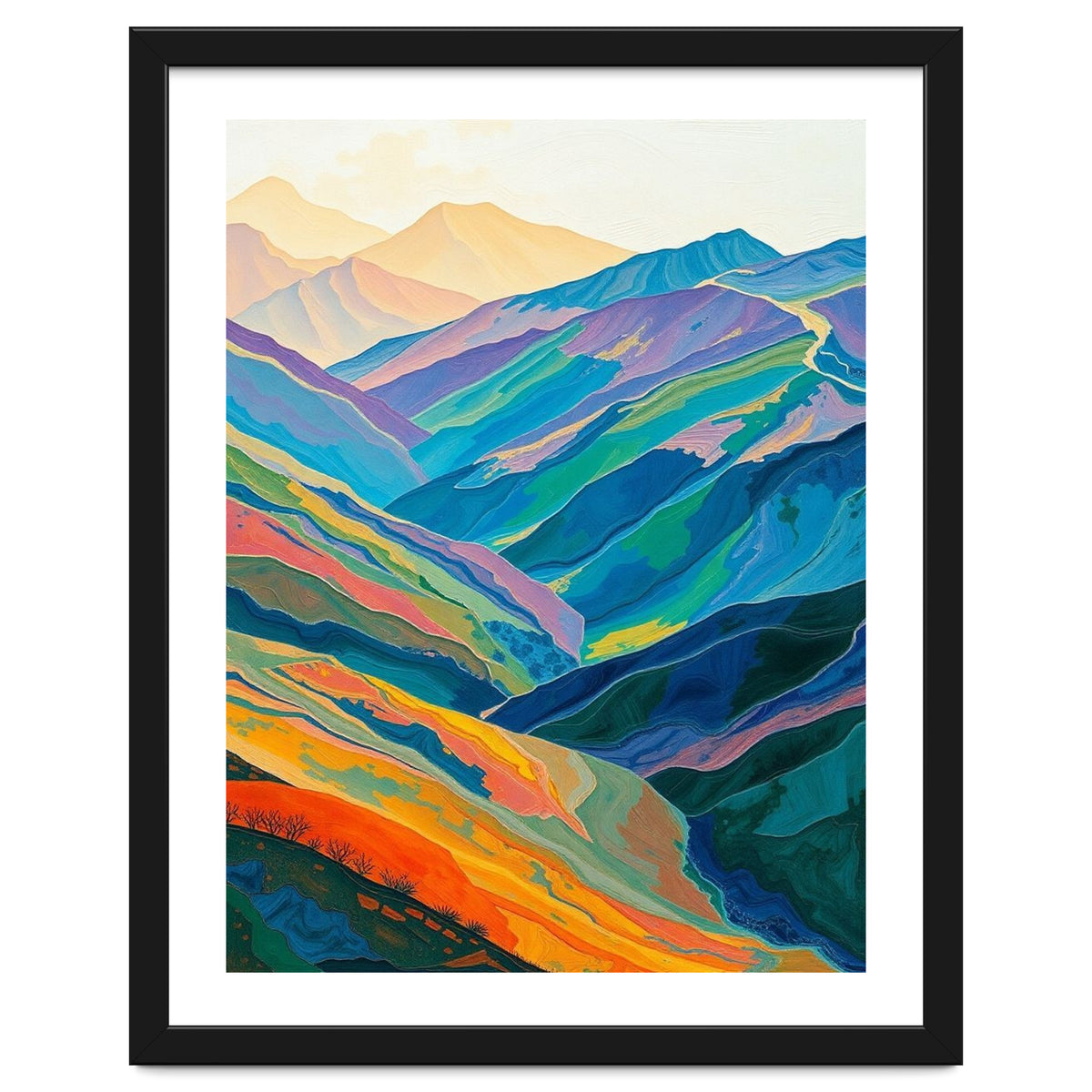 Abstract Mountain Landscape