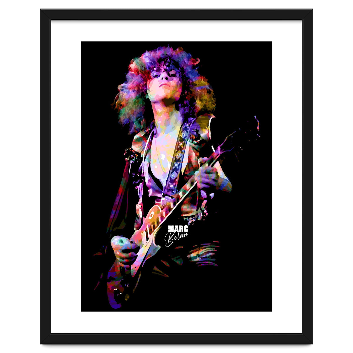 Marc Bolan Musician Legend in Colorful